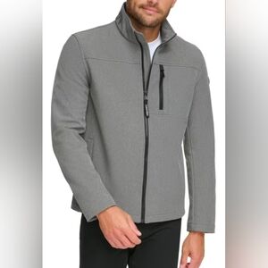 Calvin Klein Men MD & XL Infinite Stretch Water & Wind Resistant Jacket LT Grey